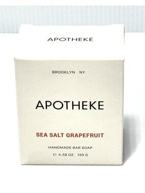 Apotheke Sea Salt Grapefruit Handmade Bar Soap 4.58 oz 130g Luxury Bath Body